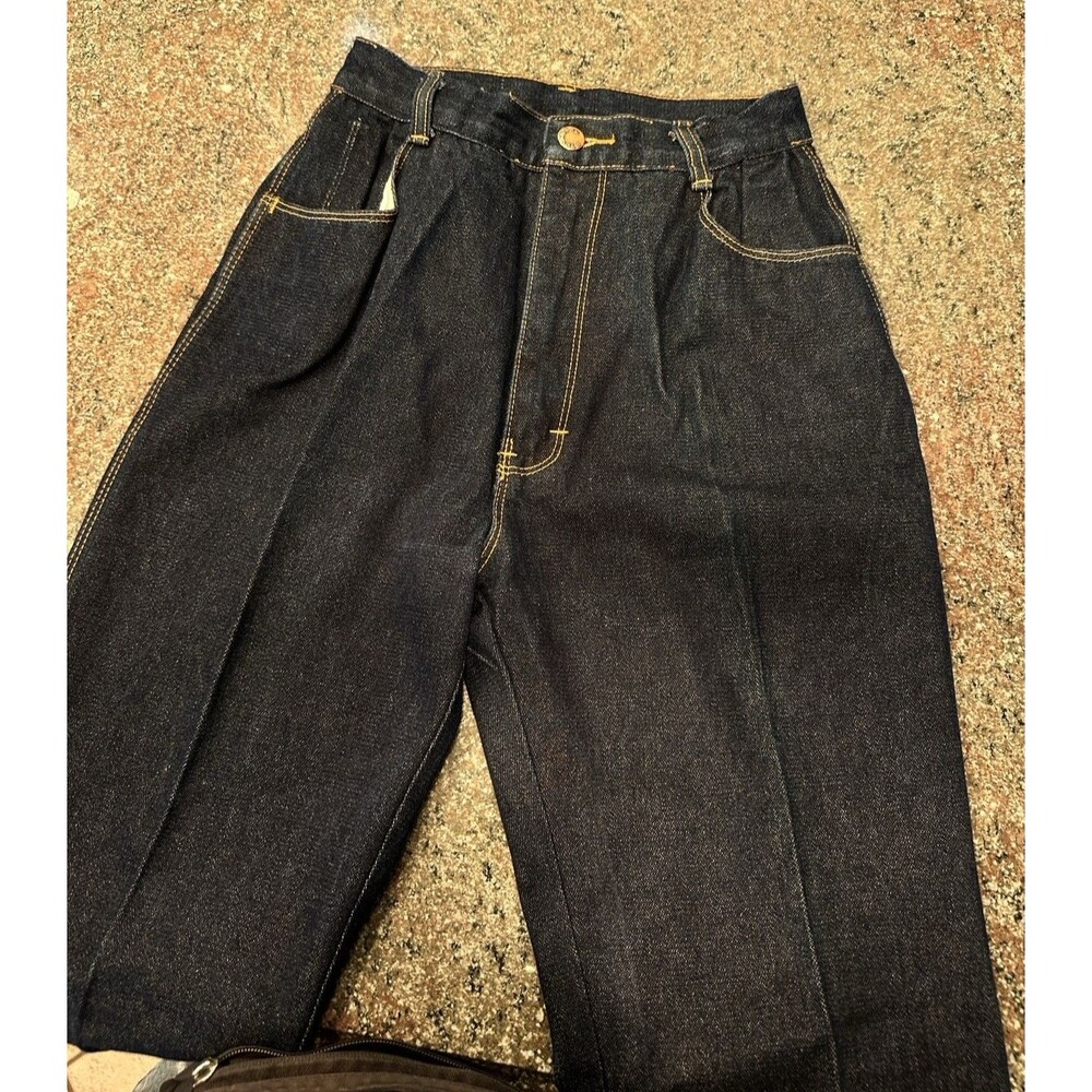 VINTAGE Foxtails High Waisted Rise Retro Mom Jeans 1980s SZ 24' see measurements - Picture 10 of 13